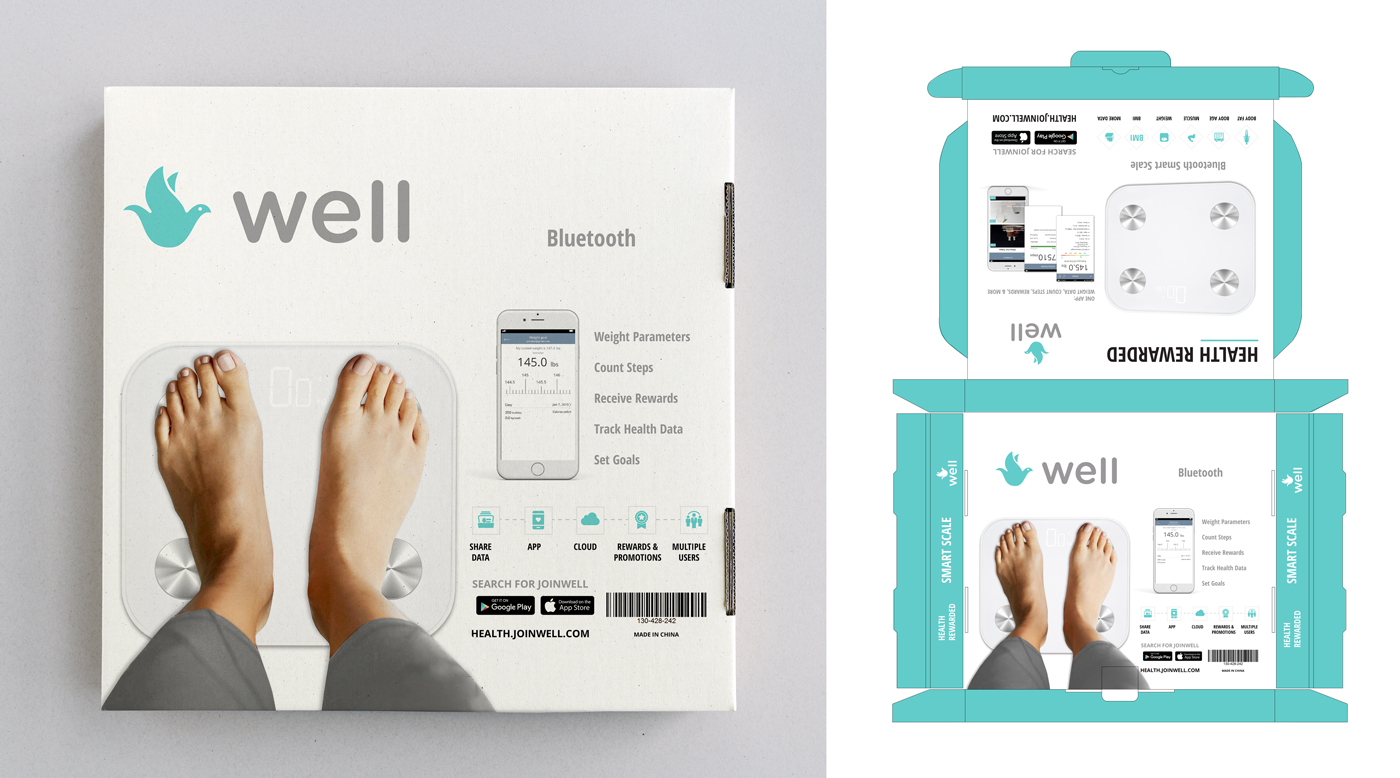 Well – Packaging Design for Smart Scale